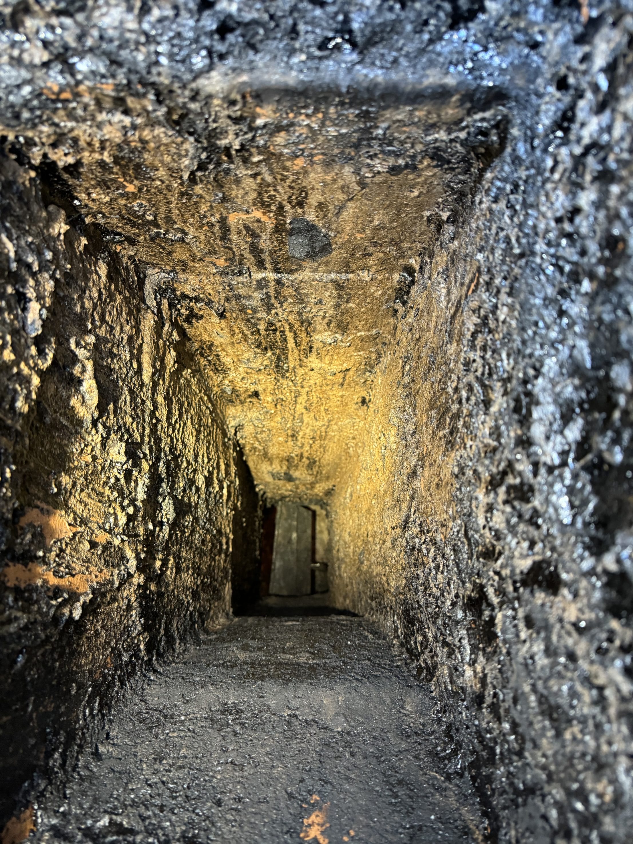 A client image of creosote buildup in a chimney